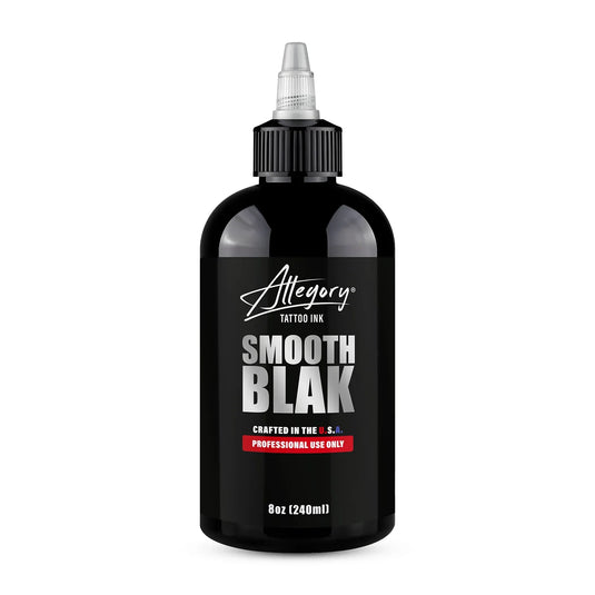 Allegory Smooth Blak black tattoo ink, 240 ml bottle