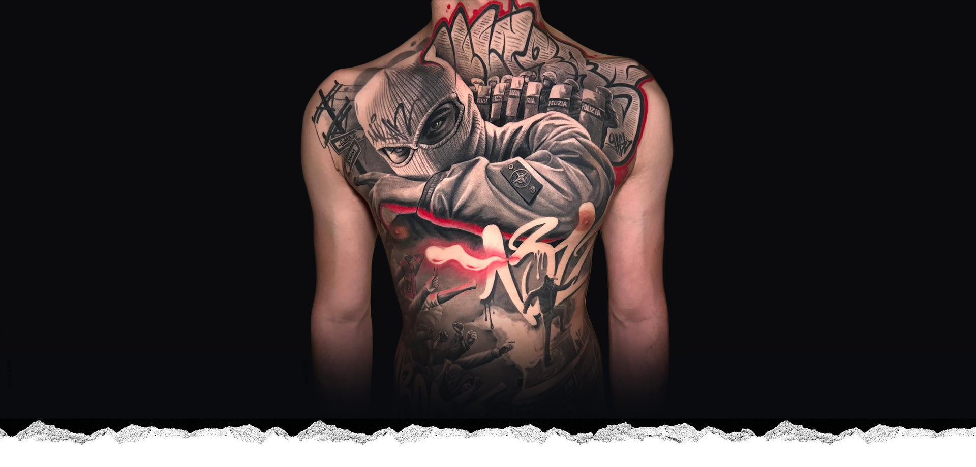 Reach Blak tattoo ink hero background